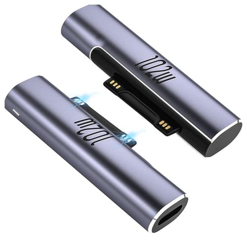 Chargeur magnétique Surface USB-C, lot de 2 pour réparer ou remplacer votre câble Pro