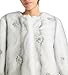 Cinq à Sept Women's Faux Mink Benson Coat, Ivory/Clear, M