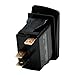 Carling On/Off Contura IV Boat Rocker Switch | Acc 3 Spade 12 Volt