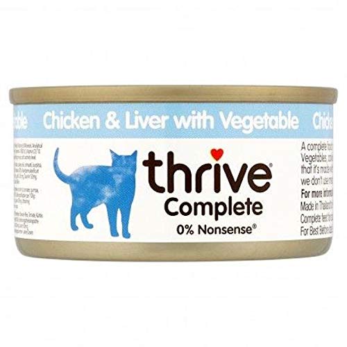 thriveComplete Cat Wet Food Chicken & Liver w/Veg Flavor 75gm