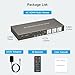 HDMI Multiviewer 4x1 4 Port Multi-Picture Seamless Switch 4 Input 1 Output Split Screen TV, Support 4K@30Hz 1080P60Hz Applicable to Display Multiple Signal Sources on The Same Monitor