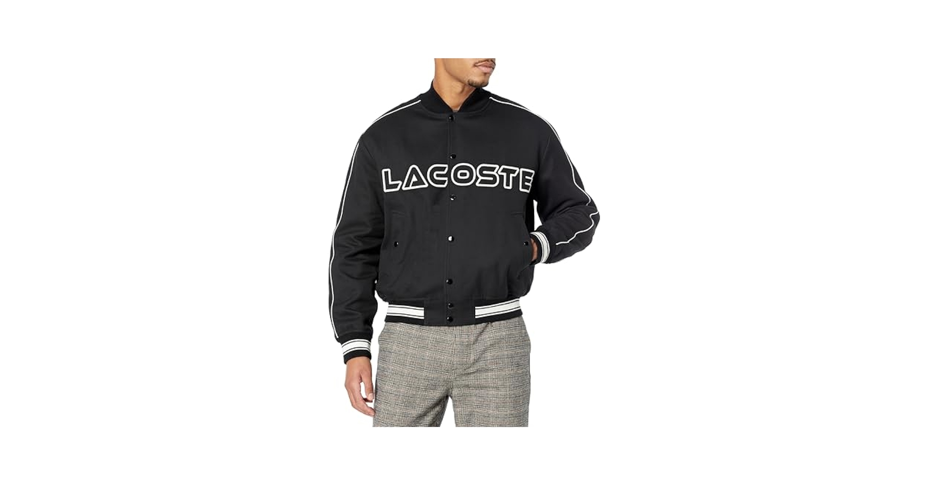 Lacoste Men's Logo Varsity Jacket, Small at Amazon Men's
