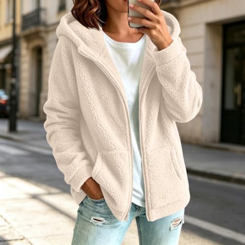 Jacket for Women Zip Up Coats Clothing Plain Winter Tops Clothes - image 3