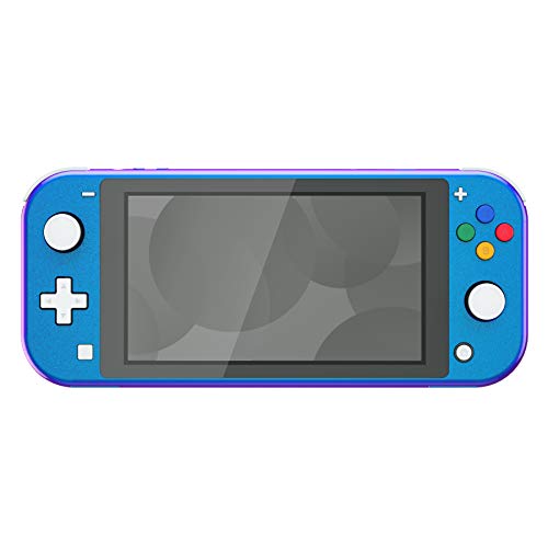 Image of eXtremeRate Chameleon Purple Blue Glossy DIY Replacement Shell for Nintendo Switch Lite, NSL Handheld Controller Housing w /Screen Protector, Custom Case Cover for Nintendo Switch Lite