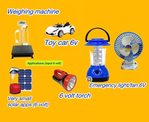 Image of 6 Volt 5 Ampere Rechargeable AGM-SMF Battery for Toy Cars, Weighing Machine