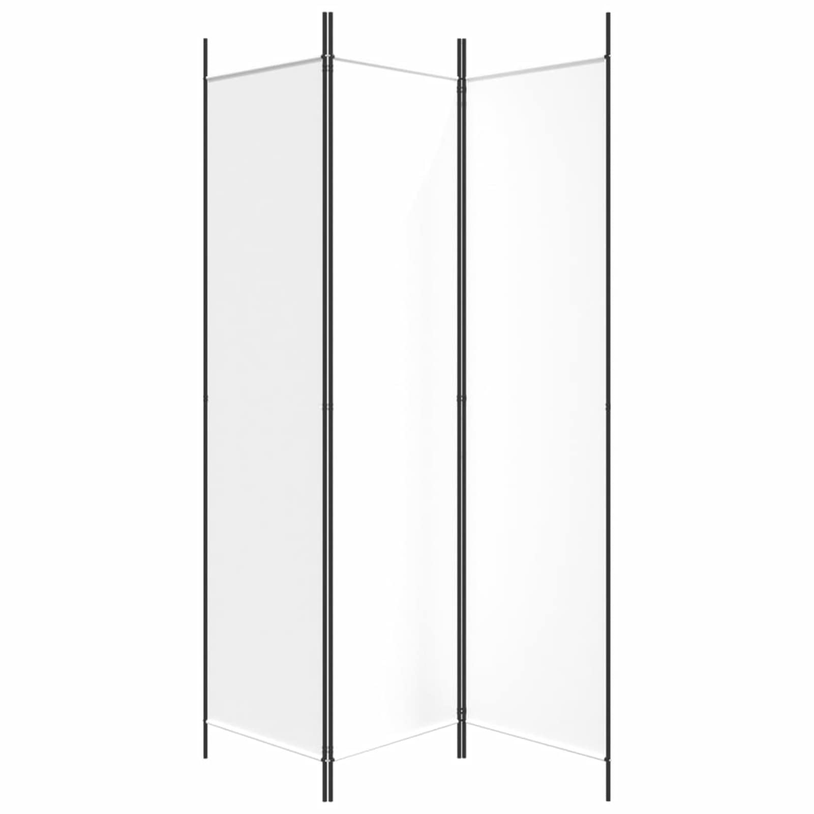 Separador de habitación de 3 paneles, pantalla plegable, partición móvil, separador de privacidad de tela, muebles de pared, interior, dormitorio, oficina, baño, paravent blanco, 150 x 200 cm