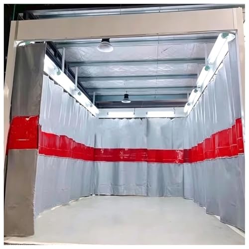 Générique Bâche de soudage en Rouleau, ignifugée, imperméable, résistante à l'usure et revêtue de Silicone, Rideau de soudage avec fenêtre d'observation, écran en Fibre d