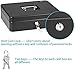 SentrySafe Black Money Saving Box with Cash Tray and Key Lock, Portable Safe Box with Carrying Handle, 0.21 Cubic Feet, 3.75 x 12 x 9.3 Inches, CB-12