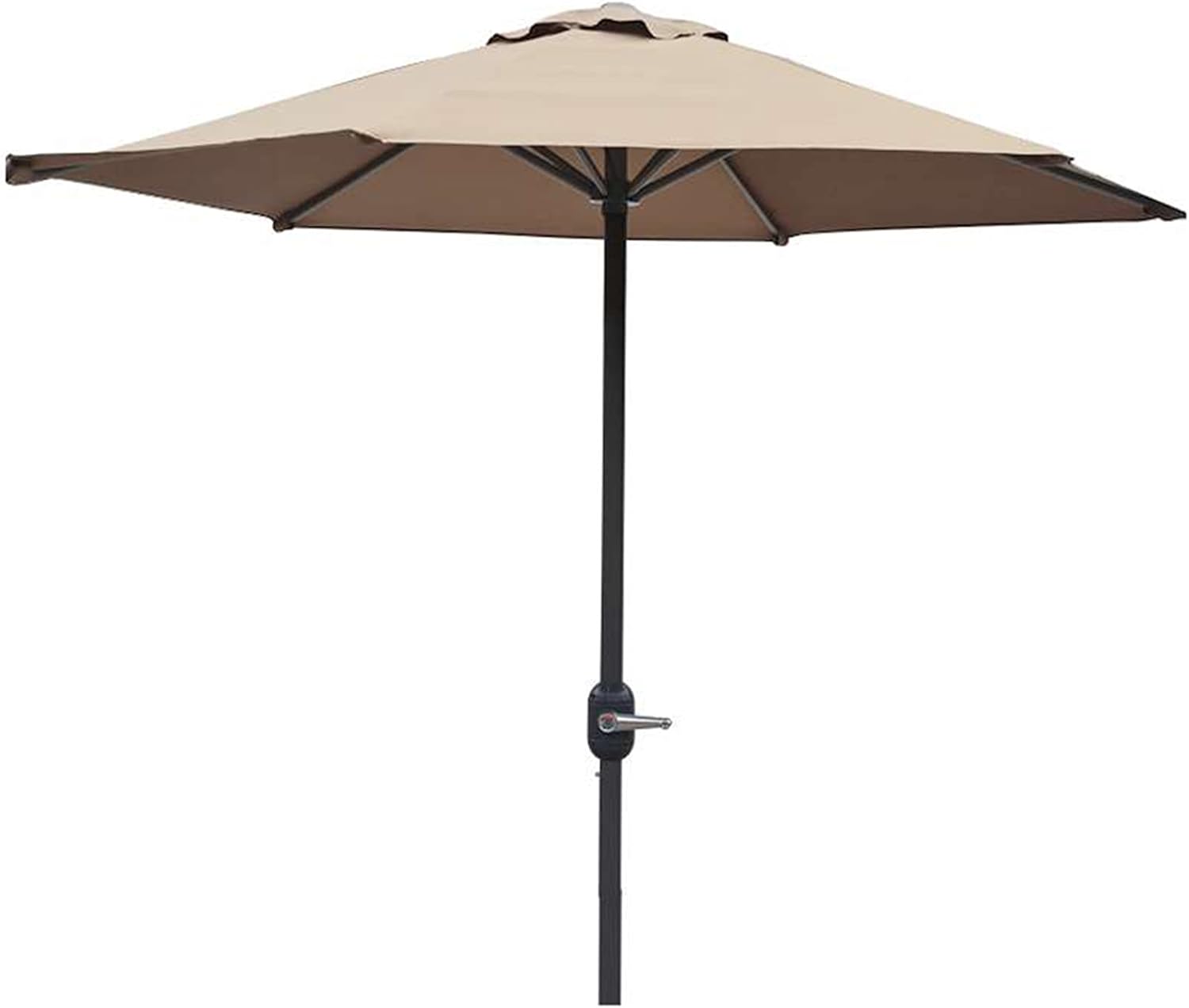 Garden parasols 6.6ft/8ft Patio Umbrella Outdoor 6 RibsWaterproof and Sun-Proof Round Garden Table Parasol UPF50+ for Market,Coffee Shop,Beache,White/Beige/Wine Red/Green/Brown Outdoor parasols