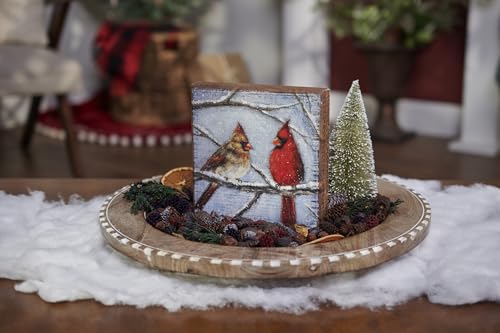 Image of Primitives by Kathy Cardinal Couple Block Sign