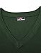 PJ PAUL JONES Mens Basic V Neck Sweater Vest Slim Fit Solid Sleeveless Knitwear Dark Green XXL