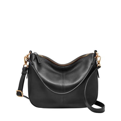 Fossil Tasche für Frauen Jolie, Leder/Polyurethan Trim Crossbody schwarz...