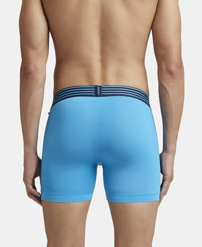Image of Jockey MM06 Men Microfiber Mesh Elastane Active Wear Long Trunk Boxer Brief