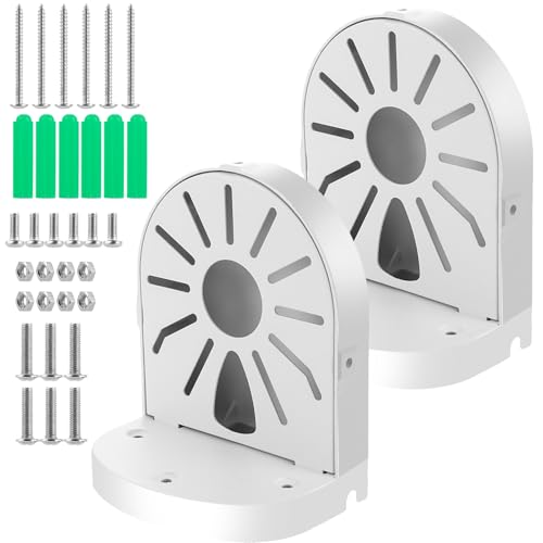 VIDETOL Lot de 2 supports muraux universels pour caméra dôme - Boîte de jonction étanche - En métal - Pour caméra dôme