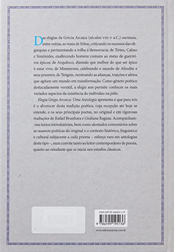 Elegia Grega Arcaica: Uma Antologia