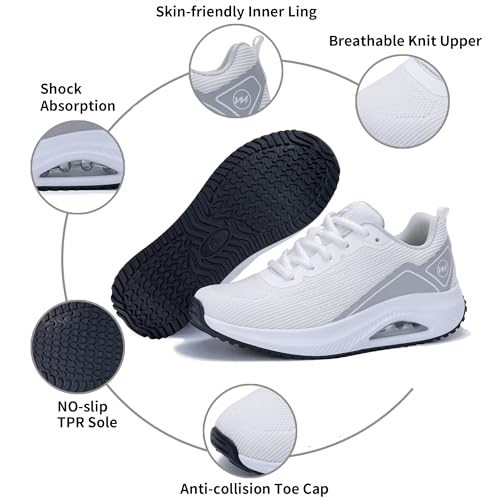 Image of Gyeice Women's Walking Shoes Arch Support Orthotic Breathable Tennis Sneakers for Plantar Fasciitis Pain Relief US 5.5-11