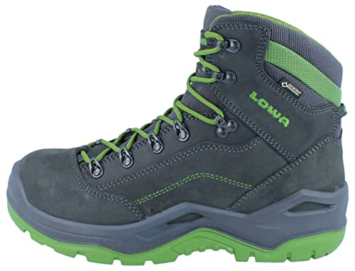 LOWA Renegade Work GTX Mid S3, Farbe:schwarz/grün, Schuhgröße:43 (UK 8.5)