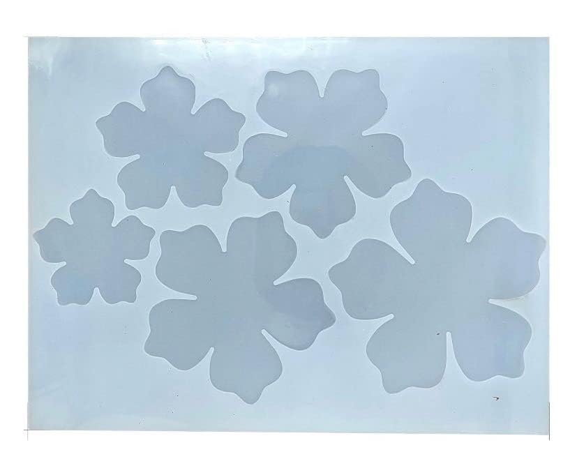 3D Flower Mould for Resin Art | Silicone Floral Decorative Mold for Epoxy Resin, DIY Crafts, Candle & Soap Making | White-image-45