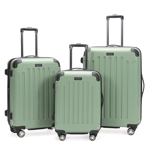 Image of Kenneth Cole REACTION Renegade Luggage Expandable 8-Wheel Spinner Lightweight Hardside Suitcase, Seafoam, 3-Piece Set (20 inch /24 inch /28 inch), Renegade collection