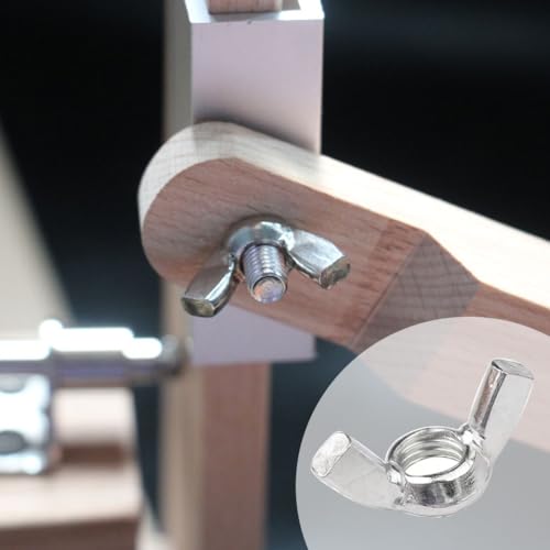 Schmetterlingsmutter, Flügelmutter, Wing Nut, 60 Stück Schmetterling Muttern, Geeignet für Mechanische Geräte, Brückenbau, Elektronische Geräte, Möbeldekoration, Schiffe(M6/M8/M10)