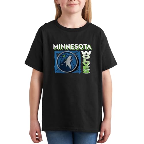 Camiseta Minnesota Timberwolves Scribble Square de algodón elástico para jóvenes 2