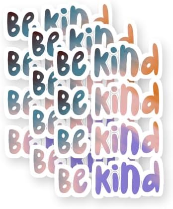 Be Kind Colorful Vinyl Stickers 3 Pack 3 Inch image 5