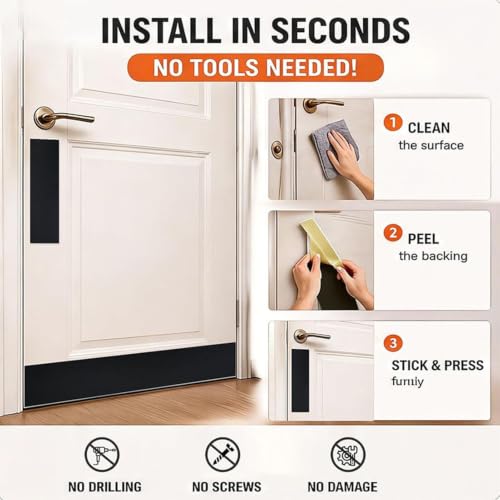 Protector de puerta para perros con pelicula protectora transparente y cubierta de alta resistencia 6