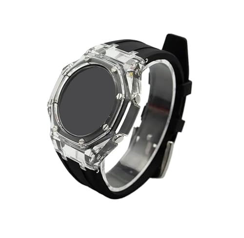 �S�������P�[�X�L�b�g�ɓK������Casio GA2100 GA2110 GAB2100�p(Black-Tr,For GA2100 2110)