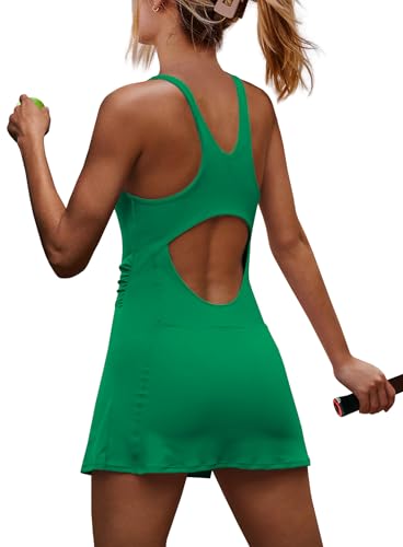 Yanekop Womens Tennis Dress with Built in Shorts Golf Dress Athletic Outfits Yoga Active Workout Dresses3