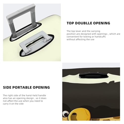 Travel Luggage Cover Suitcase Protector Elastic Washable Cartoon Giraffe Suitcase Cover Anti-scratch Spandex Baggage Covers Fits 18-32 Inch Luggage4