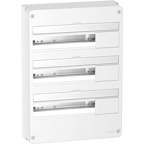 Schneider Electric - Resi9 - Coffret en saillie Blanc (RAL 9003)- 3 rangées de 18 modules - R9H18403
