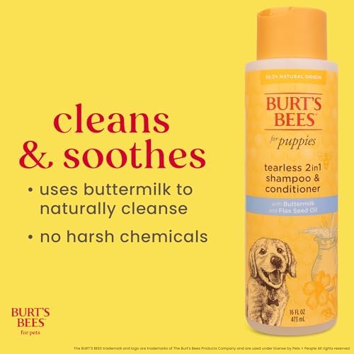 Burts Bees Tearless Puppy Shampoo & Conditioner with Buttermilk, 16 Fl Oz - 2