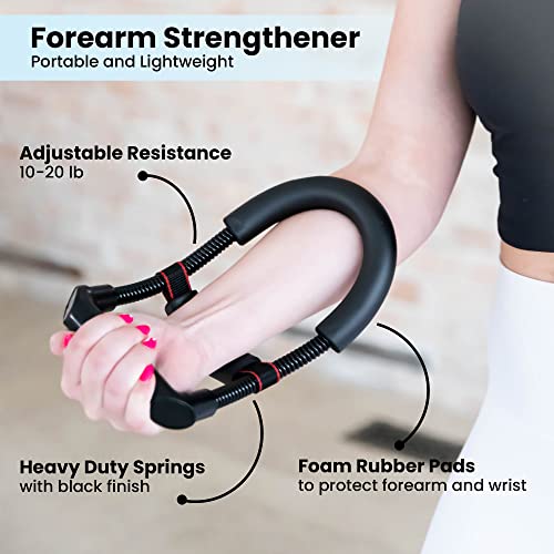 Tannion 6 Piece Forearm & Hand Grip Strengthener Set | Hand Strengthening Training Set | Finger And Wrist Strengthener With Adjustable Resistance | Strength Training Equipment #TOP3