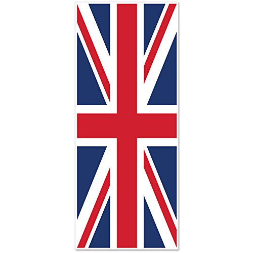 Beistle Union Jack Plastic Door Cover- 1 pc