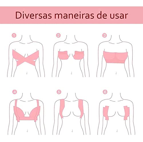 Sutiã Adesivo Levanta Peito Invisível fita para sustentação dosSeios Fita BoobTape