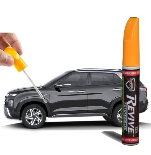 Image of Revive touchup paint pen compatible with Hyundai Creta2024, factory Quality & matched 2K paint (Titan Grey (R4G))