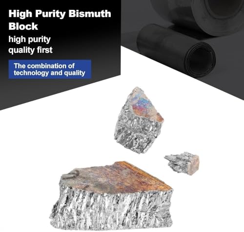 Bismuth, 99.99% Pure Bismuth Crystal Chunk 1000g, Metal Geodes for Crystal Formation & Fishing Lures Making - DIY Science and Craft