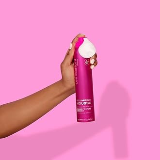 Lee Stafford Volumising Hair Mousse | Styling - Add Volume & Texture to Fine Frizzy Hair, Flexible Body Boosting Foam with Strong Hold, Great for Curly Hair, Mega Root Lift, 200 ml