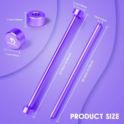 Image of ATTACK SHARK Coiled Keyboard Cable Winder-7.87inch Fixed Rod Compatible with GunMjo /RK61 /EPOMAKER Mix 99% All Custom USB C Cable,Line Management Pole for Mechanical Gaming Keyboard-RC01,Purple