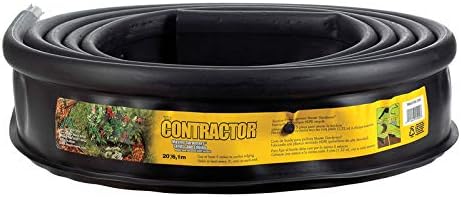 Black Plastic Lawn Edging - Are These 5 Choices Worth Your Money? 2 Master Mark Master Gardener 20 ft. L x 5 in. H Plastic Black Lawn Edging