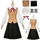 ETEBAS Tohsaka Rin Cosplay Costume Tohsaka Rin Dress Suit Tohsaka Rin Uniform Full Set(L)