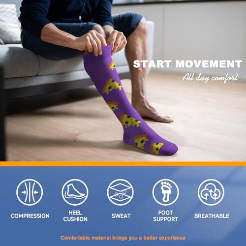 Image of bropite Compression Socks for Women &Men Circulation-Support Knee High Socks 20-30 mmhg-Best for Running,Medical,Nurse,Travel