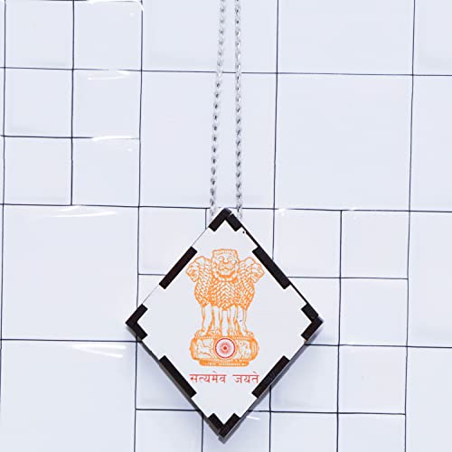 Image of Air Freshener For Individual design Aroma Oil diffuser Perfume Fresh Scent Hanging Wood Ornament Drawer Closet Home Decoration Office Interior Aromatherapy Pendant (Mogra Fragrance, 1 pcs)