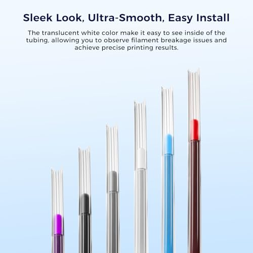 Image of Sovol Upgraded PTFE Tube 5M /16.4ft, Low Resistance Star-Shaped Inner with 2 Couplers 1 Tubing Cutter for Ultra Smooth Flow High Temp 260C, for Bambu lab X1 / X1C / P1P / P1S / A1 / A1 Mini FDM 3D Printer