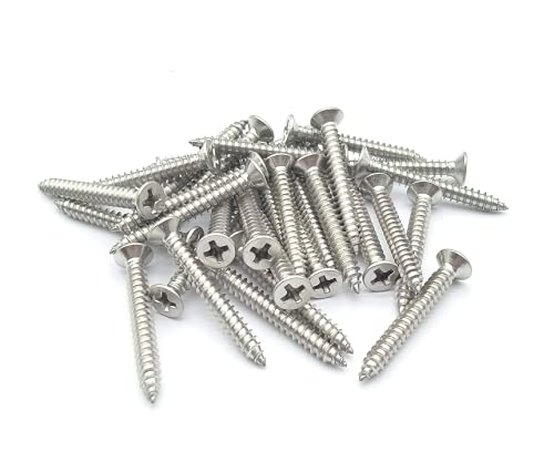 Tornillo autorroscante de madera M4x32 mm acero inox
