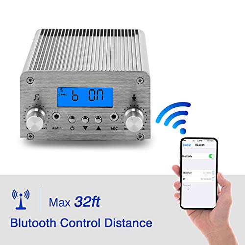 image for FM Broadcast Transmitter, Elikliv 15W LCD PLL Wireless Radio Stereo Br