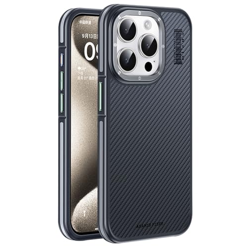 Coque iPhone 16 Pro Max MagSafe fibre Kevlar aramide 600D légère et antichoc