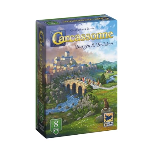 Hans im Glück Carcassonne Burgen und Brücken (Auflage 2025) 8. Erweiterung Familienspiel 2-6 Spieler 7+ Jahre 45 Minuten Deutsch