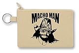 Ein kleines, handliches Macho Man Randy Savage Black Artwork Geldbörse mit Reißverschluss