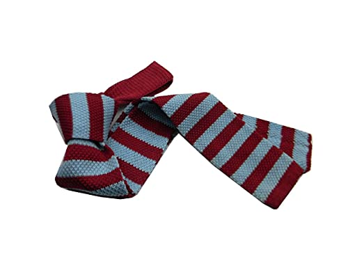 Avantgarde - CRAVATTA in MAGLIA Azzurra a righe